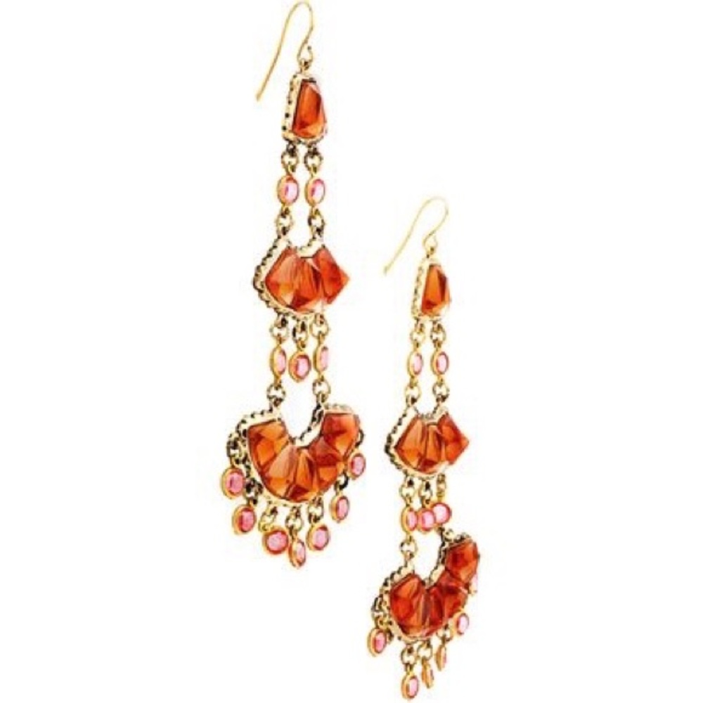 JewelMint Gold and Orange Earrings *** BRAND NEW